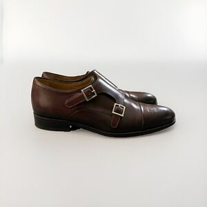 Ace Marks Made In Italy Double Monk Strap Dress Shoes 10D $349 MSRP